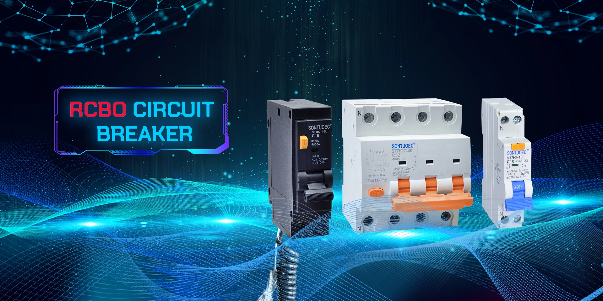 Bộ ngắt mạch còn lại của Trung Quốc với bảo vệ quá dòng