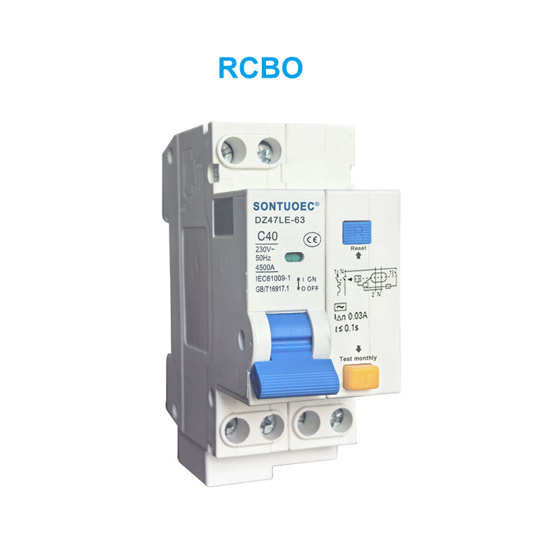 Bộ ngắt mạch dòng rò Dz47le-63 RCBO