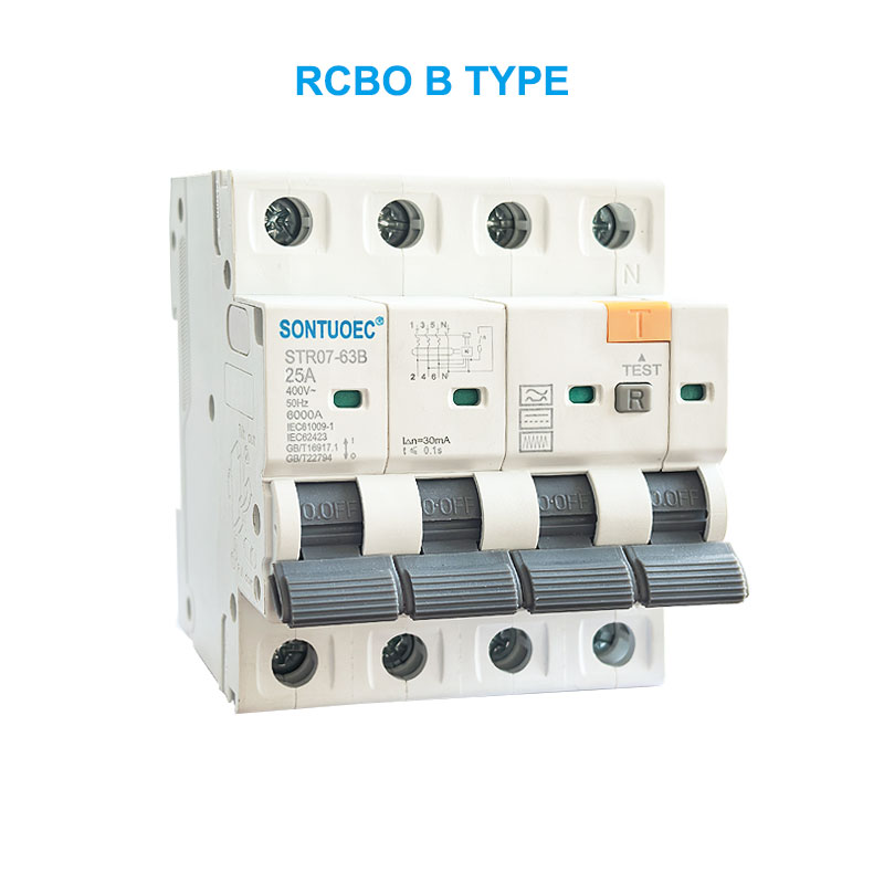 Stro7-63b RCBO B TYPE 2P 4P Dòng điện hiện tại còn lại